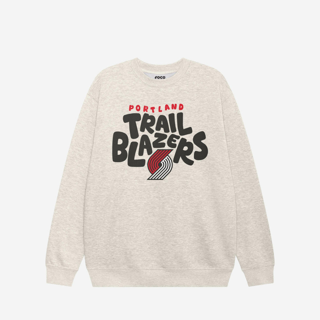 Portland Trail Blazers Bubble Crew Neck Sweatshirt FOCO S - FOCO.com