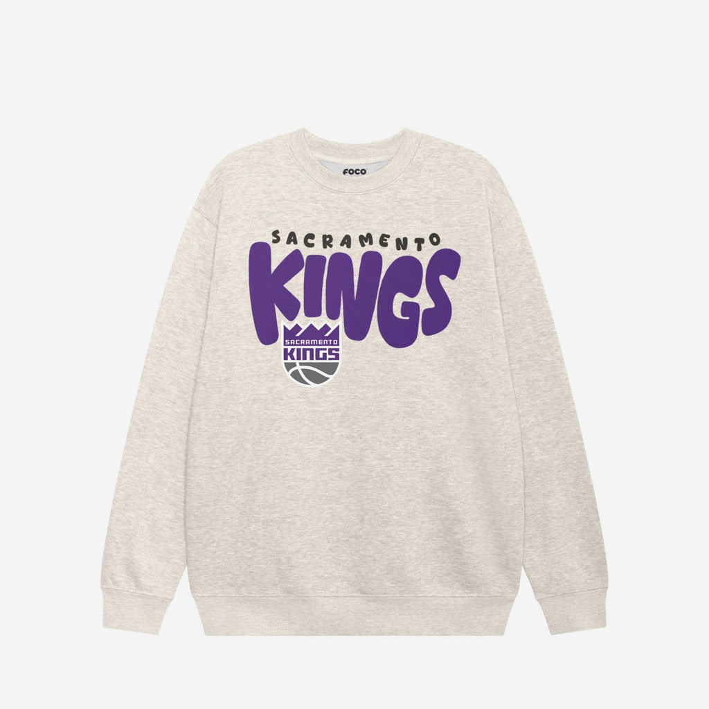 Sacramento Kings Bubble Crew Neck Sweatshirt FOCO S - FOCO.com