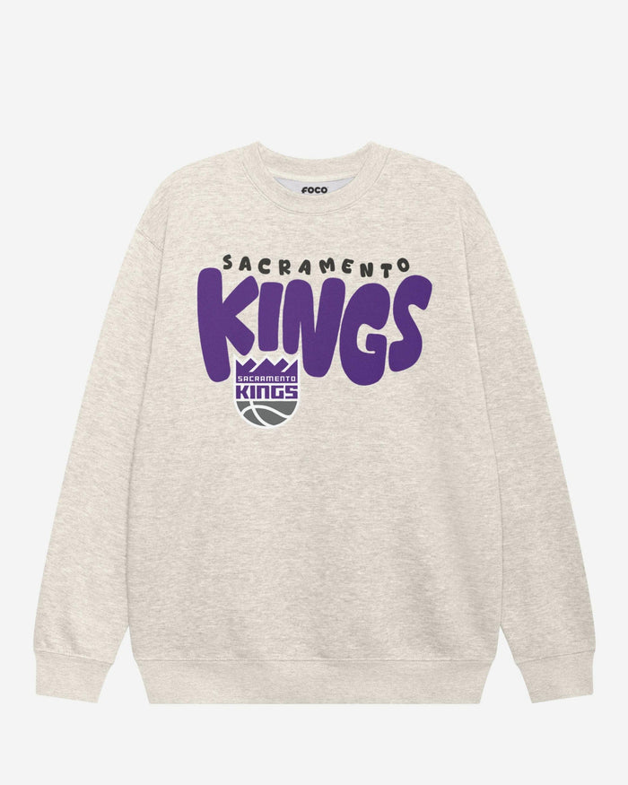 Sacramento Kings Bubble Crew Neck Sweatshirt FOCO S - FOCO.com