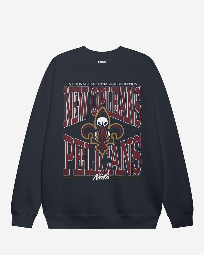 New Orleans Pelicans Diamond Dynasty Crew Neck Sweatshirt FOCO S - FOCO.com