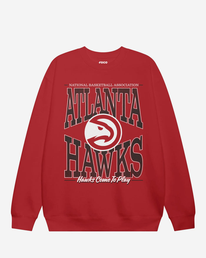 Atlanta Hawks Diamond Dynasty Crew Neck Sweatshirt FOCO S - FOCO.com