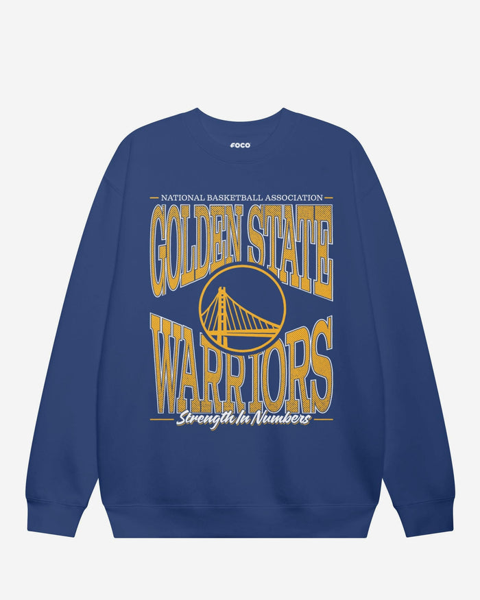 Golden State Warriors Diamond Dynasty Crew Neck Sweatshirt FOCO S - FOCO.com
