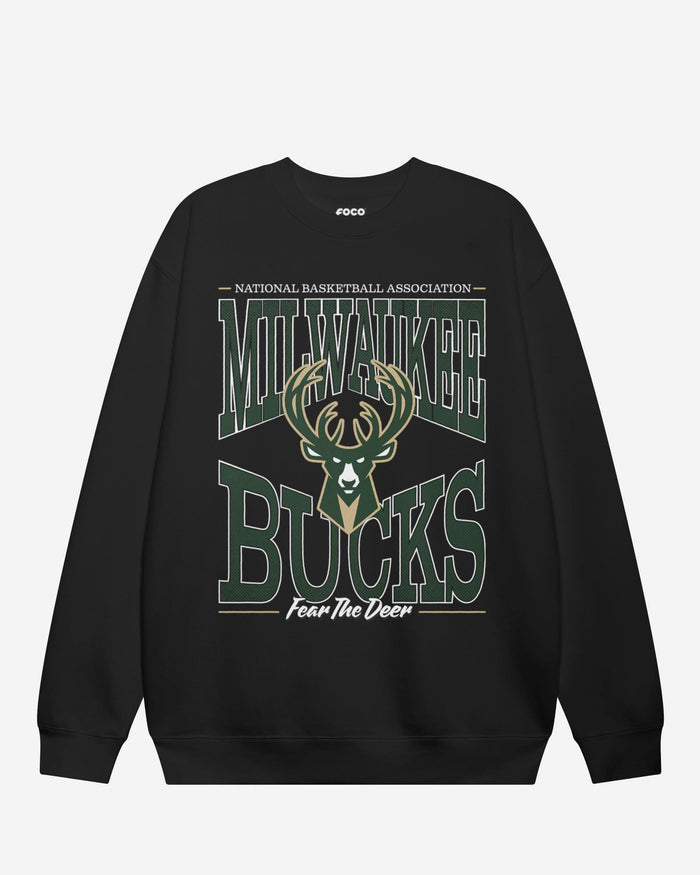 Milwaukee Bucks Diamond Dynasty Crew Neck Sweatshirt FOCO S - FOCO.com