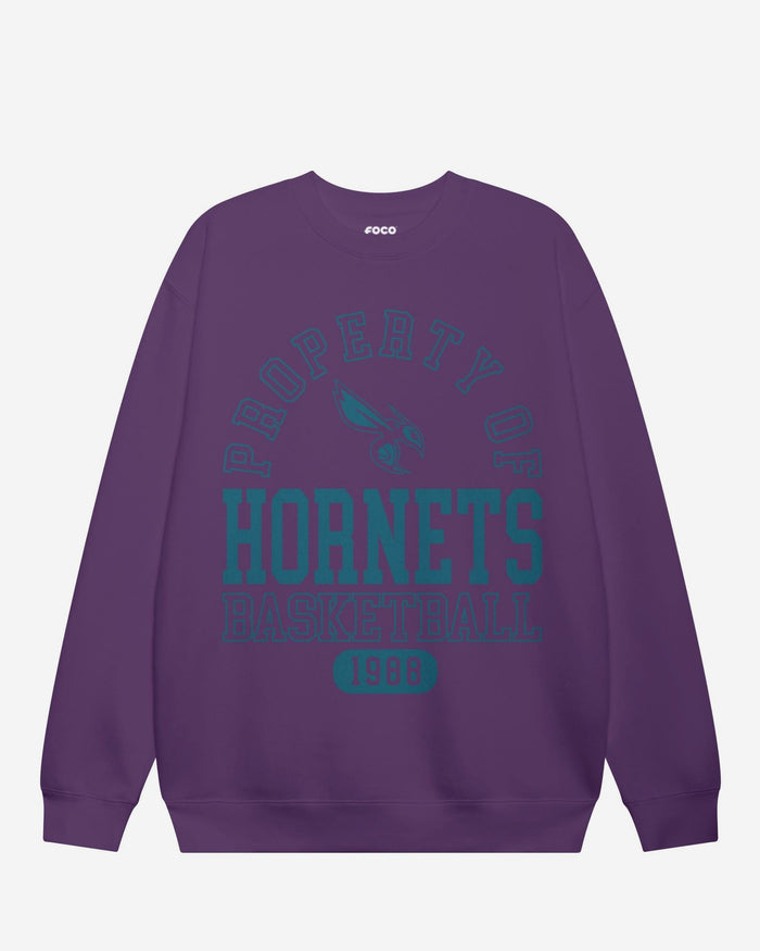 Charlotte Hornets Property Of Crew Neck Sweatshirt FOCO S - FOCO.com