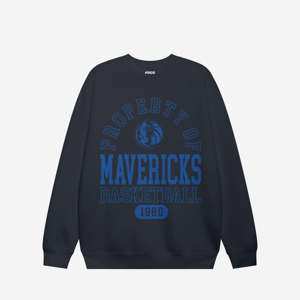 Dallas Mavericks Property Of Crew Neck Sweatshirt FOCO S - FOCO.com