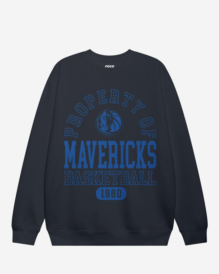 Dallas Mavericks Property Of Crew Neck Sweatshirt FOCO S - FOCO.com