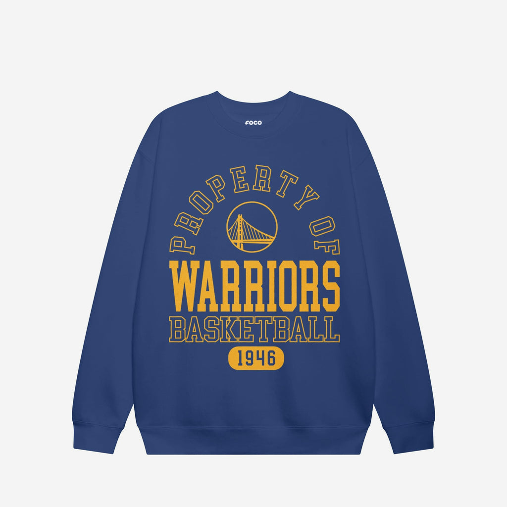 Golden State Warriors Property Of Crew Neck Sweatshirt FOCO S - FOCO.com