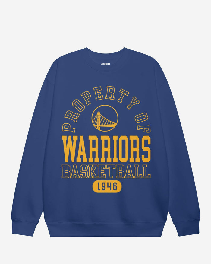 Golden State Warriors Property Of Crew Neck Sweatshirt FOCO S - FOCO.com