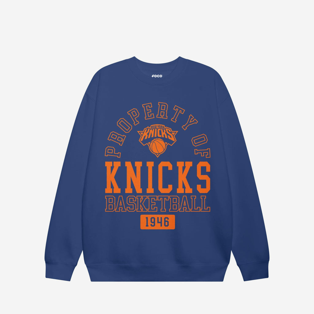 New York Knicks Property Of Crew Neck Sweatshirt FOCO S - FOCO.com