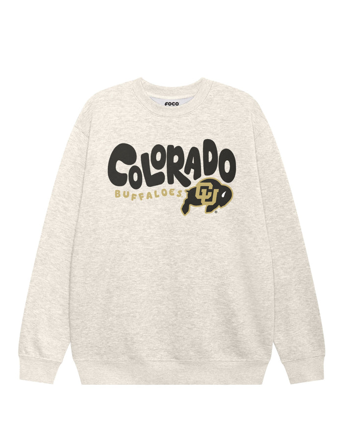 Colorado Buffaloes Bubble Crew Neck Sweatshirt FOCO S - FOCO.com