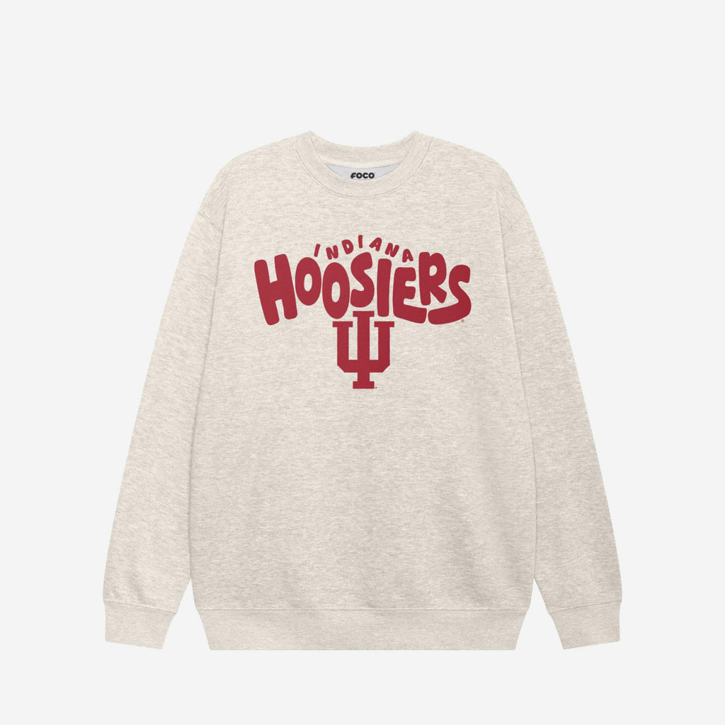 Indiana Hoosiers Bubble Crew Neck Sweatshirt FOCO S - FOCO.com