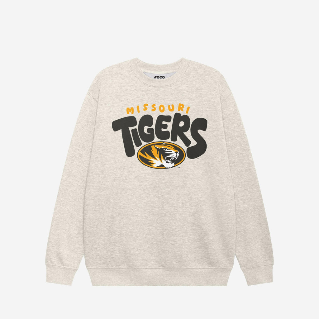 Missouri Tigers Bubble Crew Neck Sweatshirt FOCO S - FOCO.com