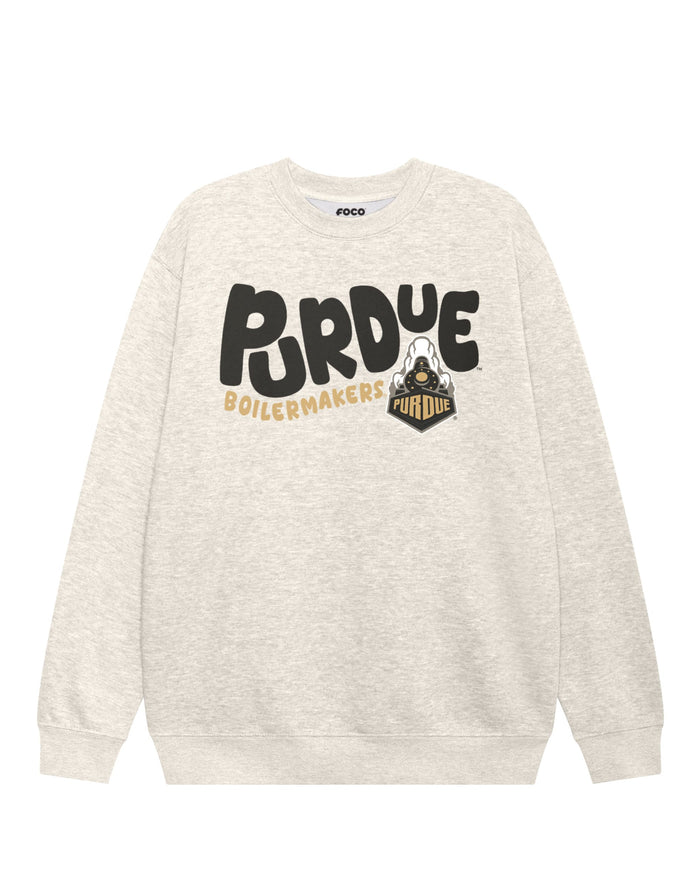 Purdue Boilermakers Bubble Crew Neck Sweatshirt FOCO S - FOCO.com