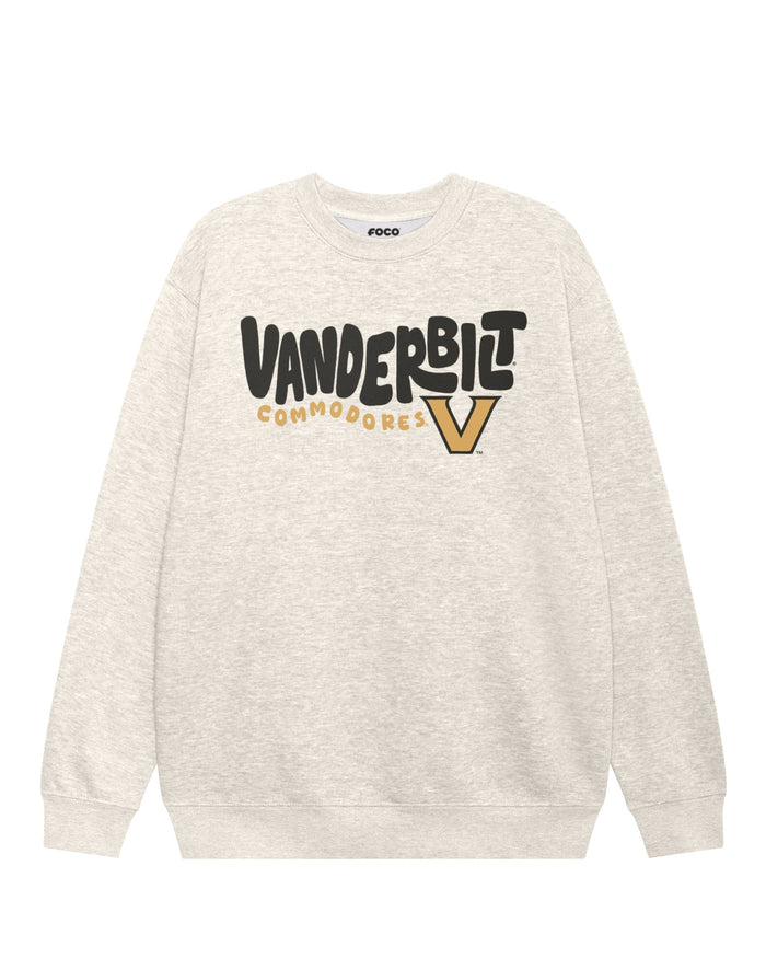 Vanderbilt Commodores Bubble Crew Neck Sweatshirt FOCO S - FOCO.com