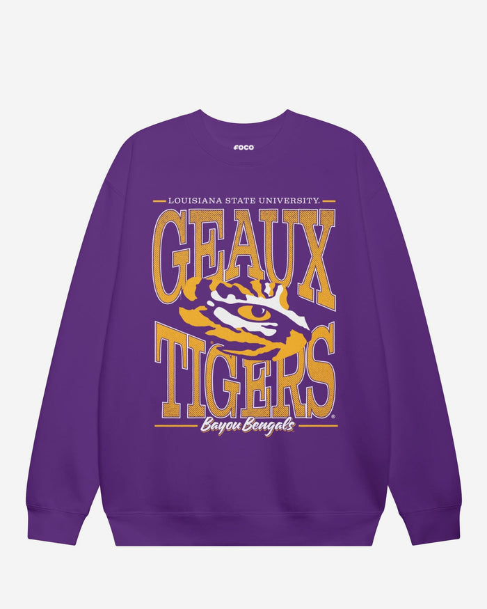 LSU Tigers Diamond Dynasty Crew Neck Sweatshirt