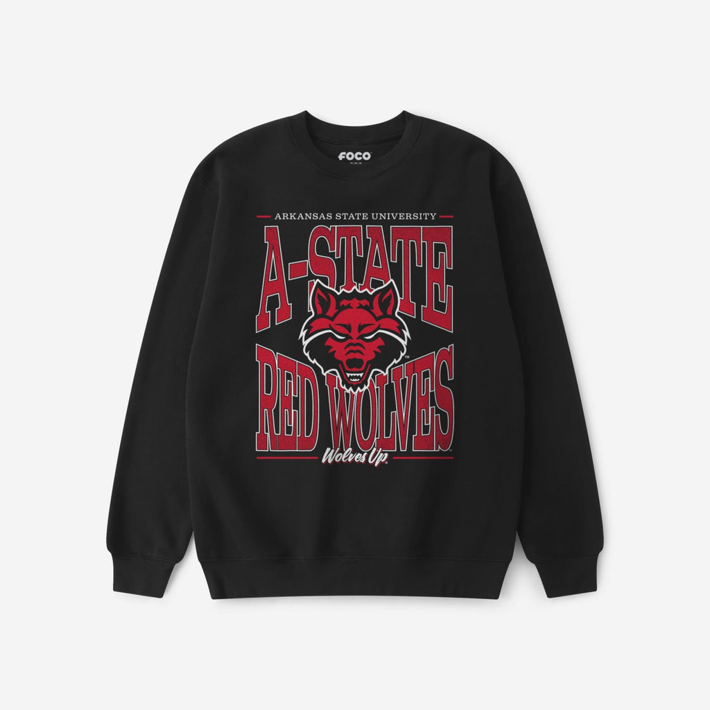 Arkansas State Red Wolves Diamond Dynasty Crew Neck Sweatshirt FOCO S - FOCO.com