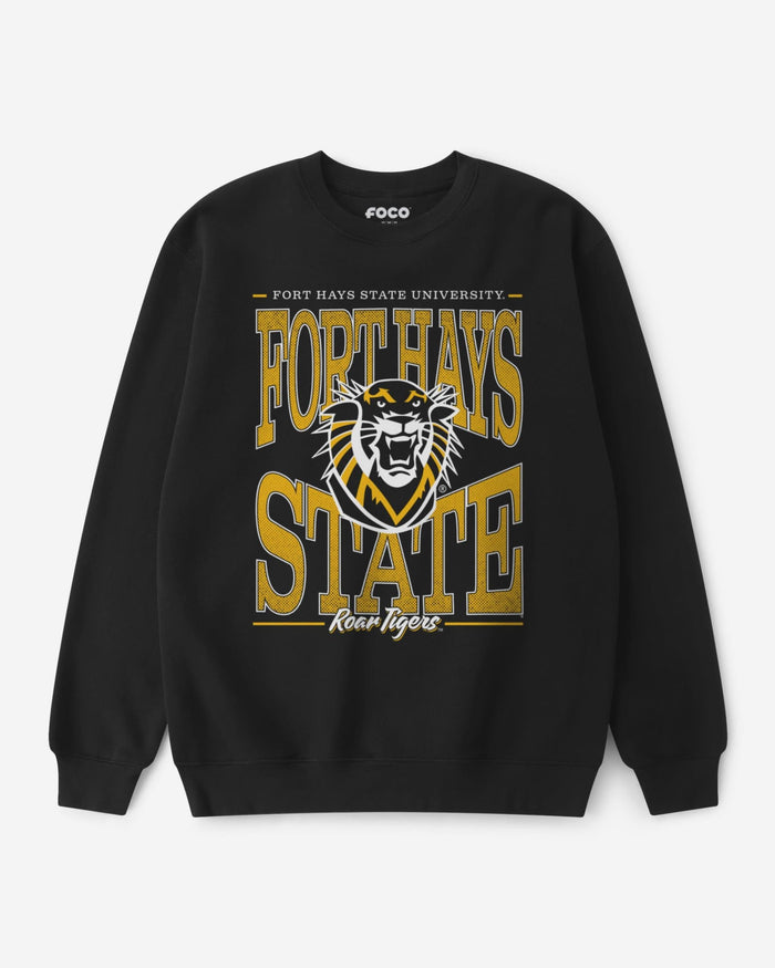 Fort Hays State Tigers Diamond Dynasty Crew Neck Sweatshirt FOCO S - FOCO.com