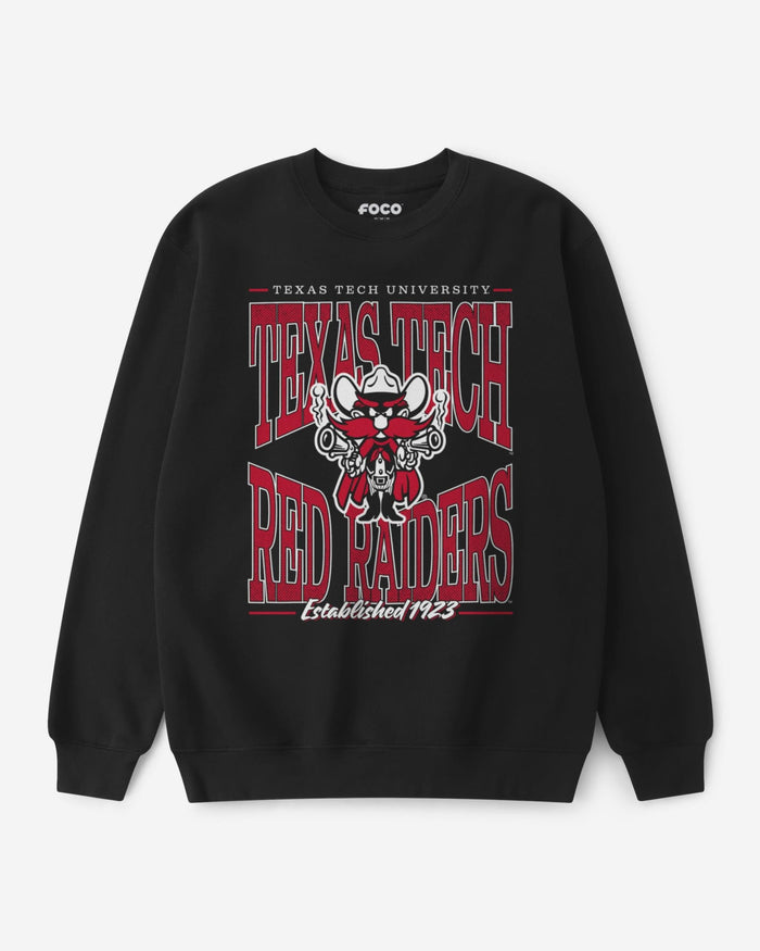 Texas Tech Red Raiders Diamond Dynasty Crew Neck Sweatshirt FOCO S - FOCO.com