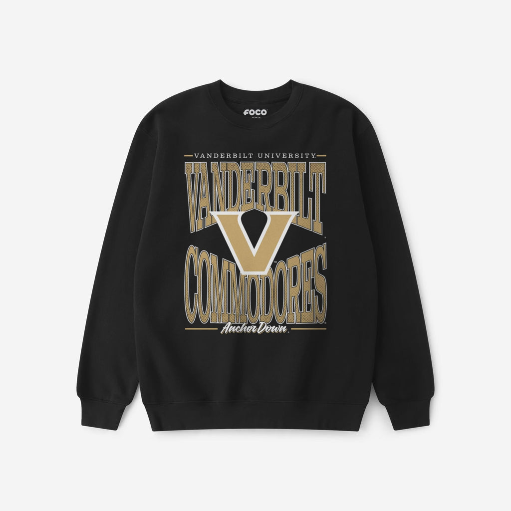Vanderbilt Commodores Diamond Dynasty Crew Neck Sweatshirt FOCO S - FOCO.com