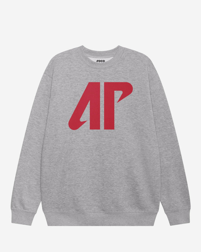 Austin Peay Governors Primary Logo Crew Neck Sweatshirt FOCO Athletic Heather S - FOCO.com