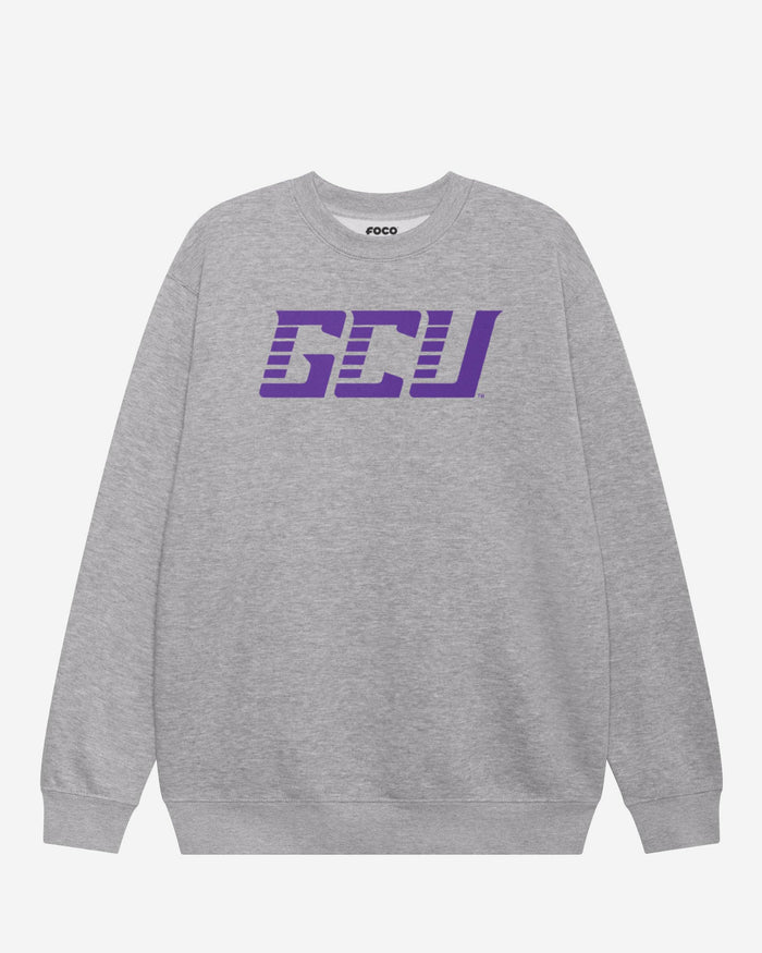 Grand Canyon Antelopes Primary Logo Crew Neck Sweatshirt FOCO Athletic Heather S - FOCO.com