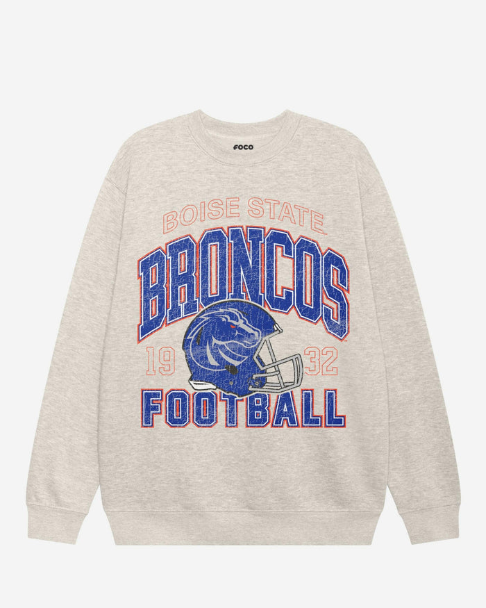 Boise State Broncos Varsity Crew Neck Sweatshirt FOCO S - FOCO.com