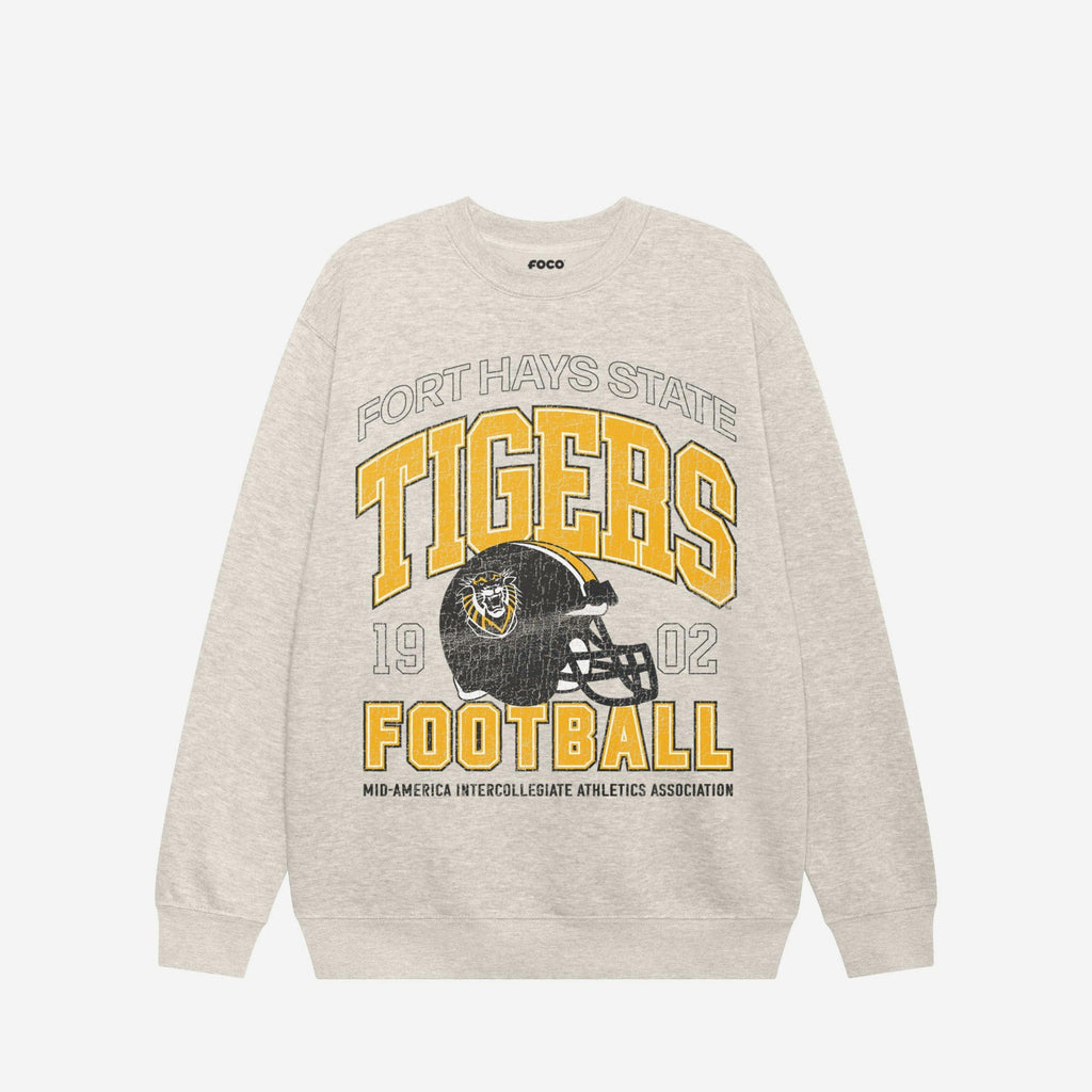 Fort Hays State Tigers Varsity Crew Neck Sweatshirt FOCO S - FOCO.com