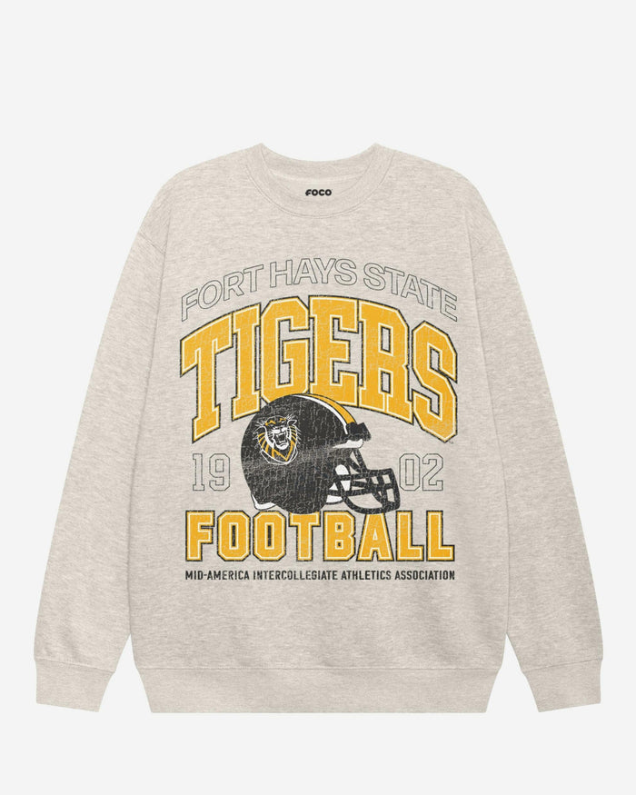 Fort Hays State Tigers Varsity Crew Neck Sweatshirt FOCO S - FOCO.com