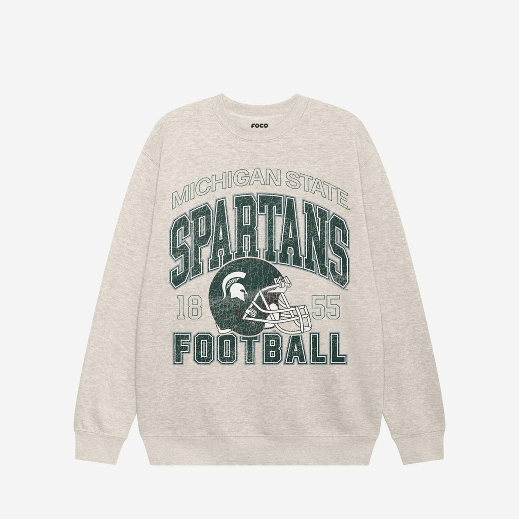 Michigan State Spartans Varsity Crew Neck Sweatshirt FOCO S - FOCO.com