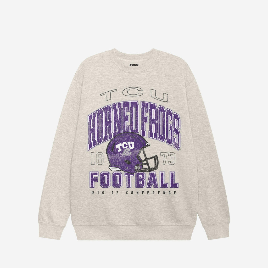 TCU Horned Frogs Varsity Crew Neck Sweatshirt FOCO S - FOCO.com