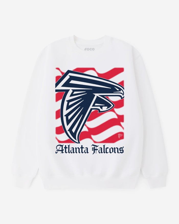 Atlanta Falcons American Heritage Wordmark Crew Neck Sweatshirt FOCO S - FOCO.com