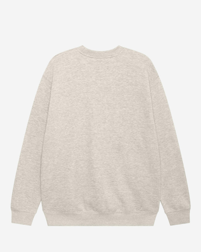 Los Angeles Chargers Candy Heart Crew Neck Sweatshirt FOCO Oatmeal Heather S - FOCO.com