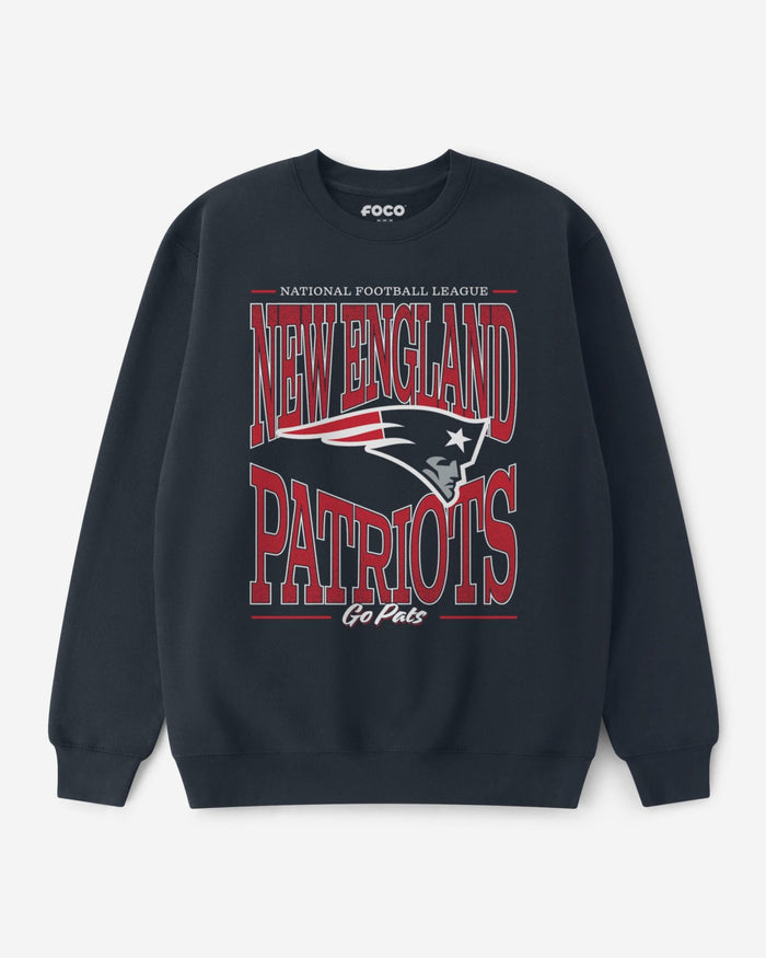 New England Patriots Diamond Dynasty Crew Neck Sweatshirt FOCO S - FOCO.com