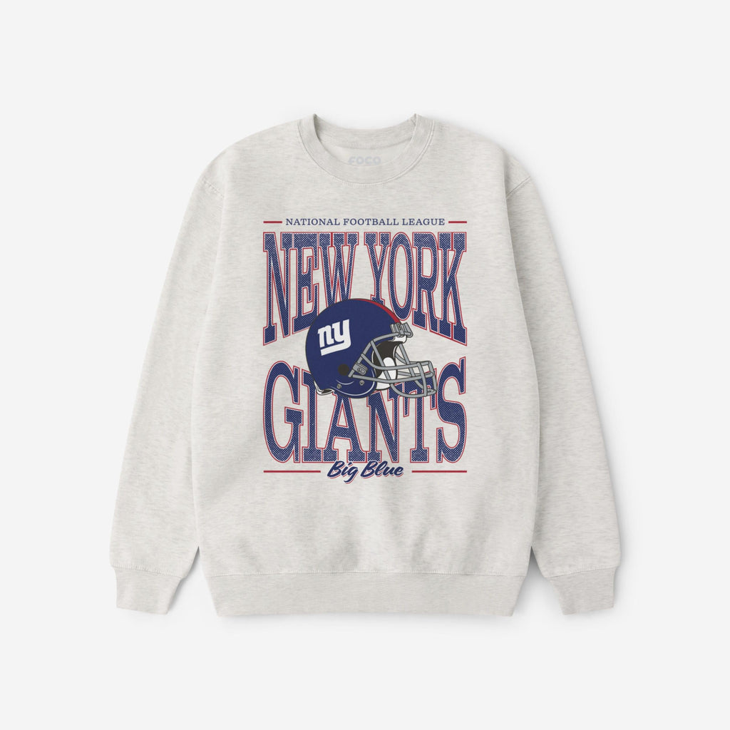 New York Giants Diamond Dynasty Crew Neck Sweatshirt FOCO S - FOCO.com