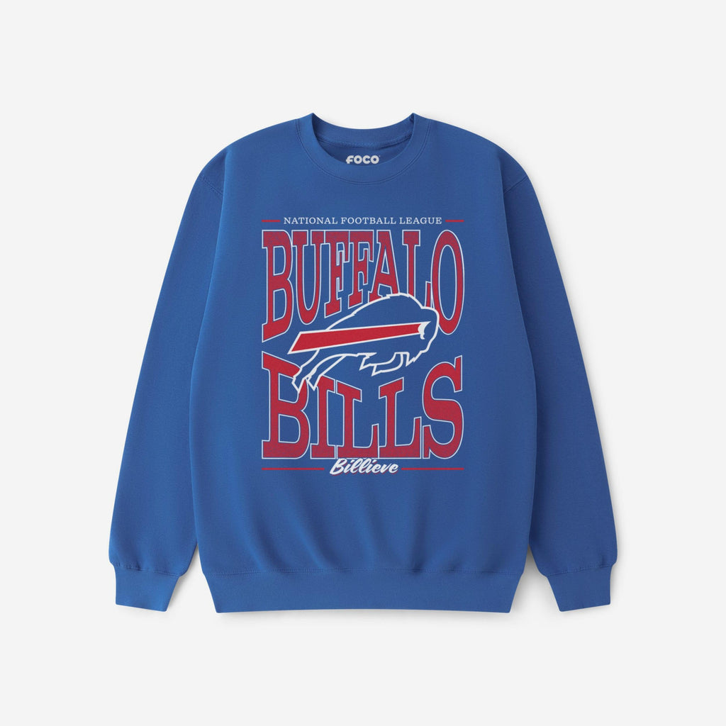 Buffalo Bills Diamond Dynasty Crew Neck Sweatshirt FOCO S - FOCO.com