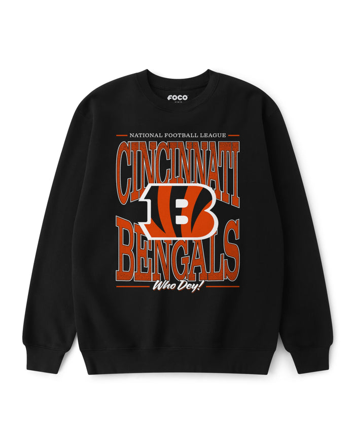 Cincinnati Bengals Diamond Dynasty Crew Neck Sweatshirt FOCO S - FOCO.com