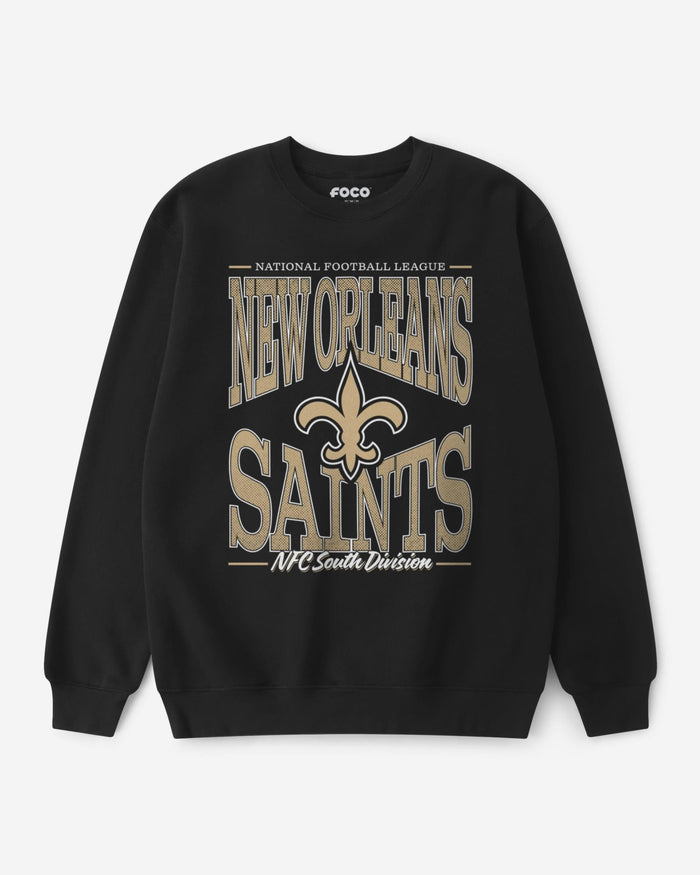 New Orleans Saints Diamond Dynasty Crew Neck Sweatshirt FOCO S - FOCO.com