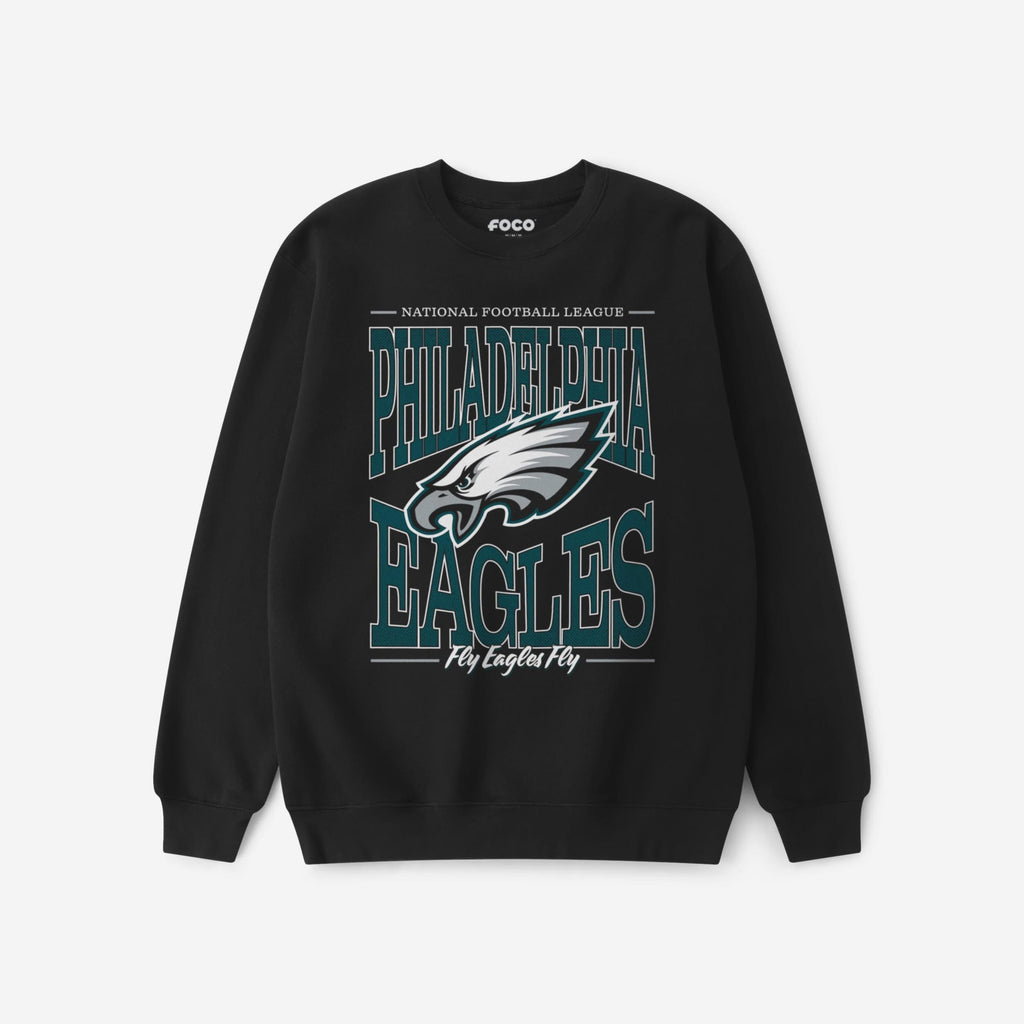 Philadelphia Eagles Diamond Dynasty Crew Neck Sweatshirt FOCO S - FOCO.com