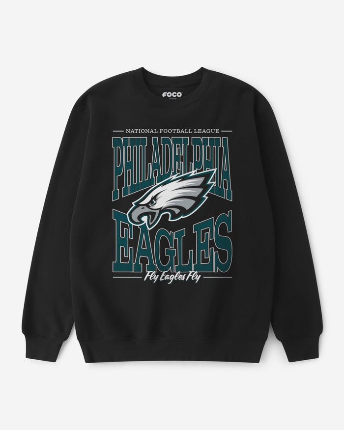 Philadelphia Eagles Diamond Dynasty Crew Neck Sweatshirt FOCO S - FOCO.com