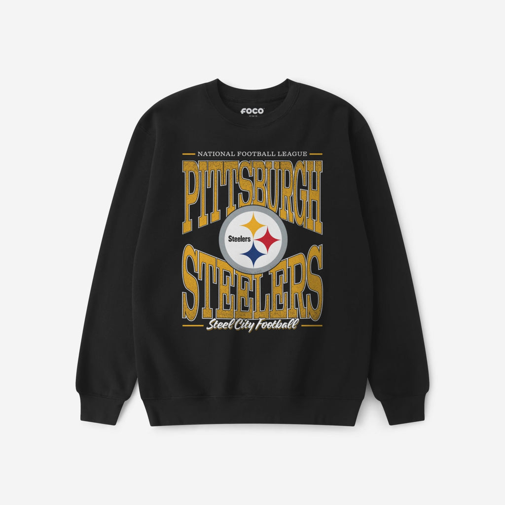 Pittsburgh Steelers Diamond Dynasty Crew Neck Sweatshirt FOCO S - FOCO.com