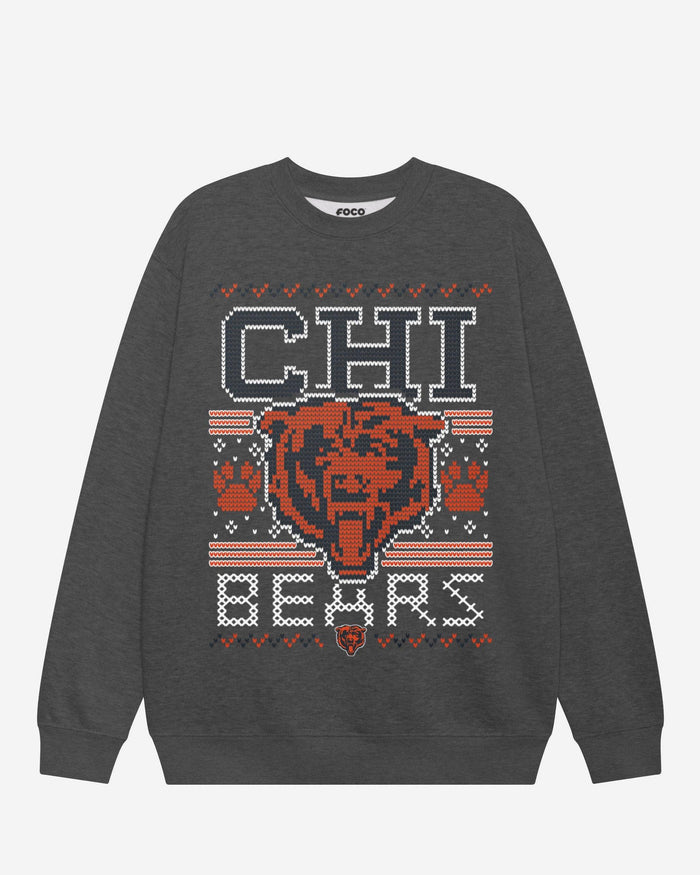 Chicago Bears Holiday Crew Neck Sweatshirt FOCO S - FOCO.com