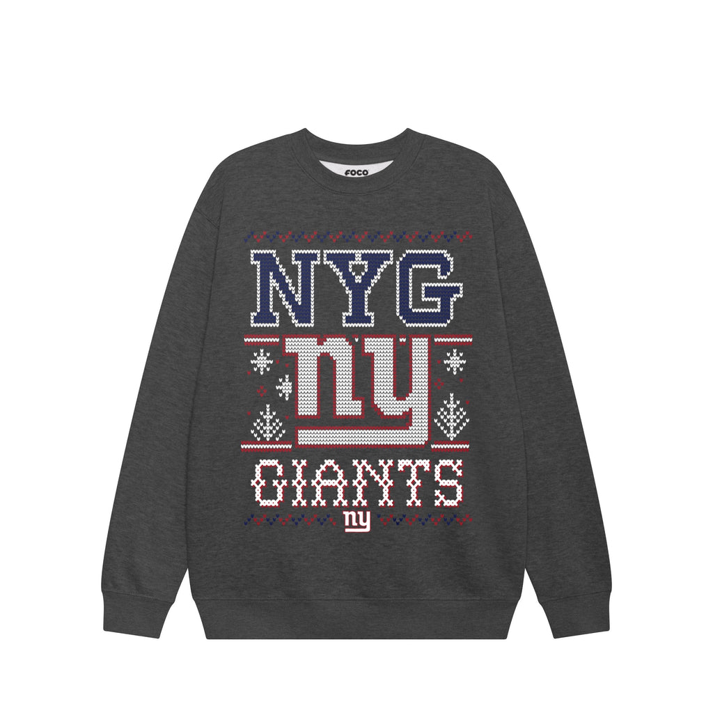 New York Giants Holiday Crew Neck Sweatshirt FOCO S - FOCO.com
