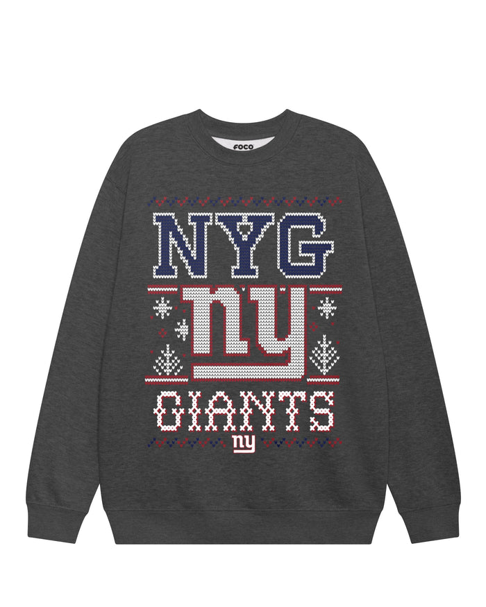 New York Giants Holiday Crew Neck Sweatshirt FOCO S - FOCO.com