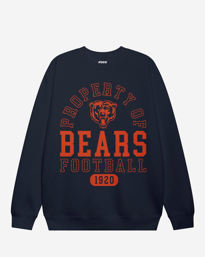 Chicago Bears Property of Crew Neck Sweatshirt FOCO S - FOCO.com