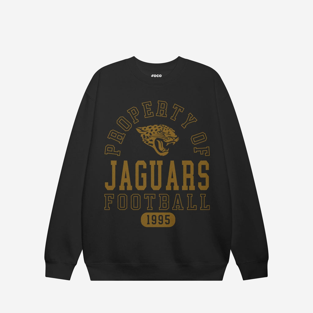 Jacksonville Jaguars Property of Crew Neck Sweatshirt FOCO S - FOCO.com