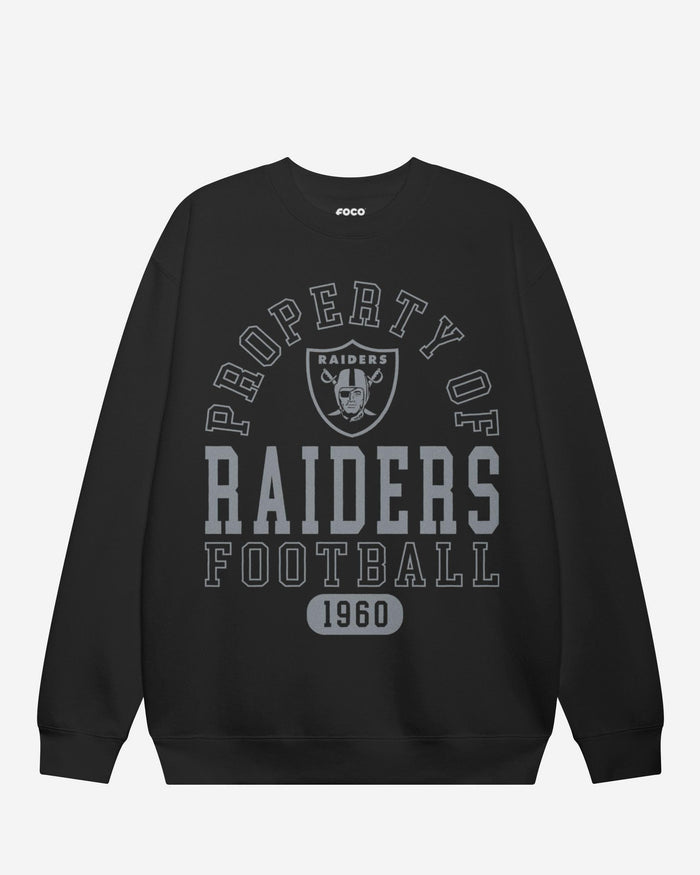 Las Vegas Raiders Property of Crew Neck Sweatshirt FOCO S - FOCO.com