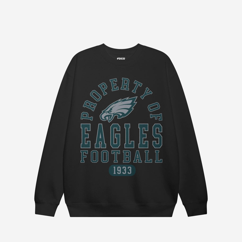 Philadelphia Eagles Property of Crew Neck Sweatshirt FOCO S - FOCO.com