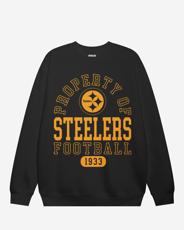 Pittsburgh Steelers Property of Crew Neck Sweatshirt FOCO S - FOCO.com