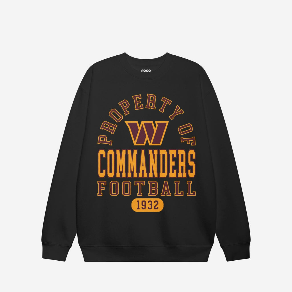 Washington Commanders Property of Crew Neck Sweatshirt FOCO S - FOCO.com
