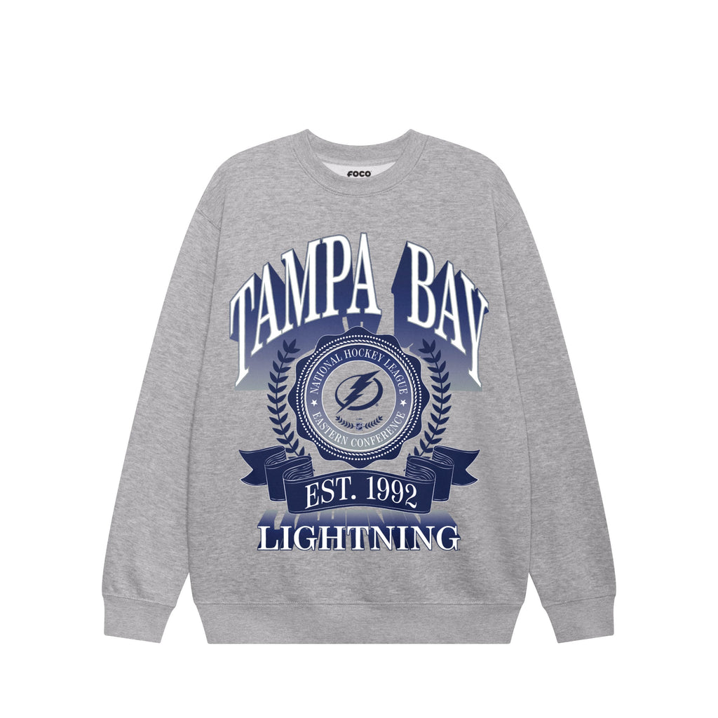 Tampa Bay Lightning Banner Crest Crew Neck Sweatshirt